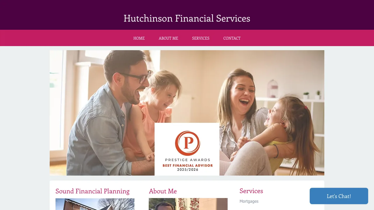 HFS Ltd (Hutchinson Financial Services) website preview
