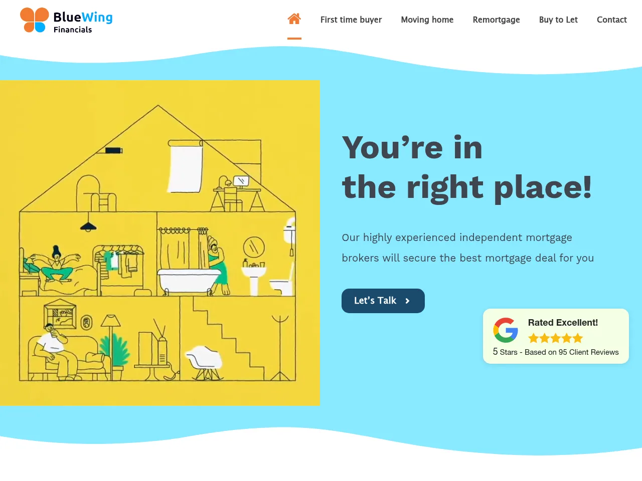 BlueWing Financials website preview