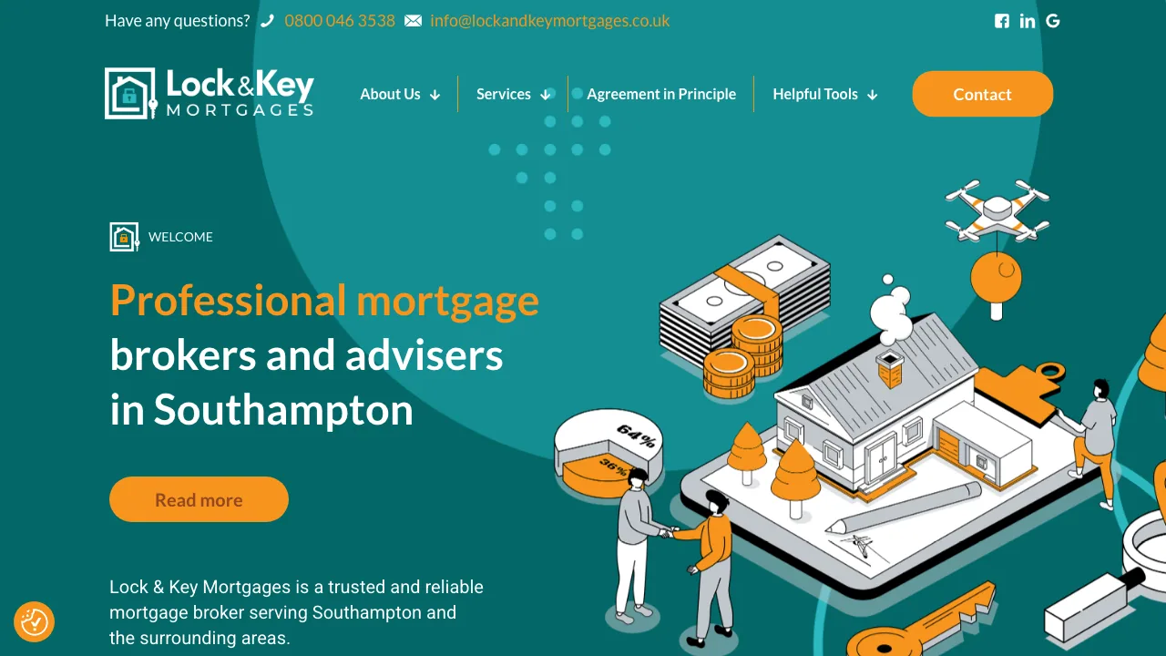 Lock and Key Mortgages website preview