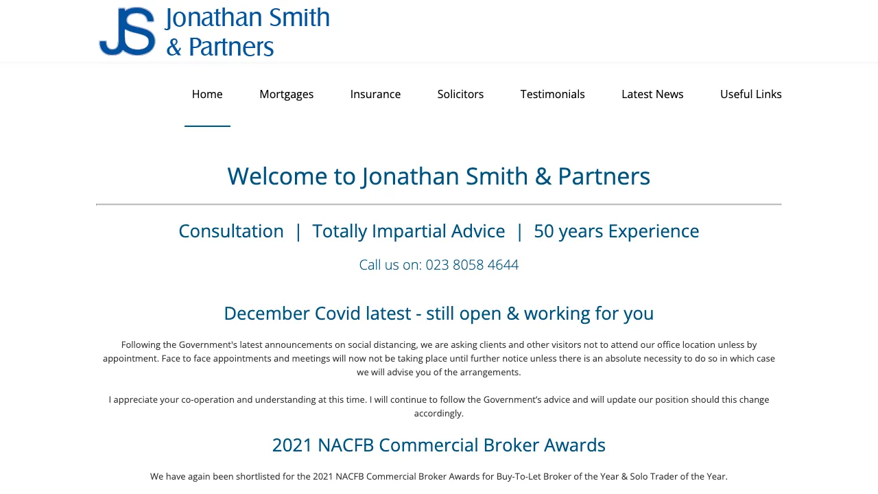 Jonathan Smith & Partners website preview