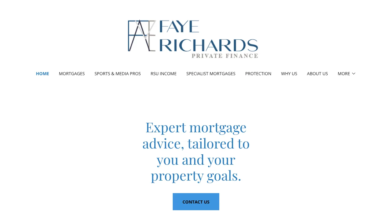 Faye Richards Private Finance website preview