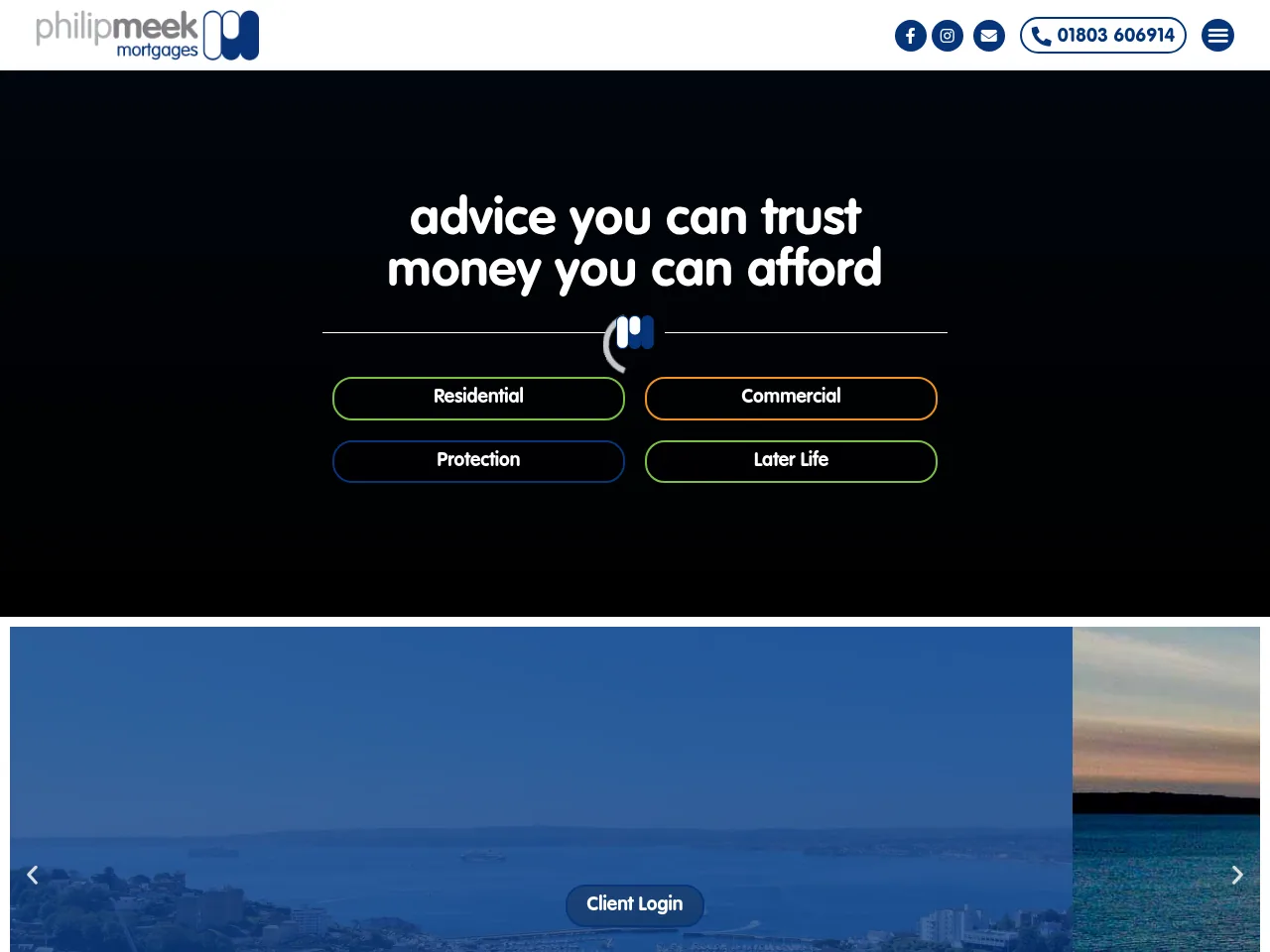 Philip Meek Mortgages website preview