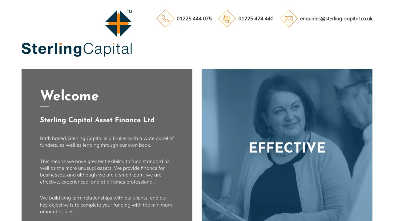 Sterling Capital website preview