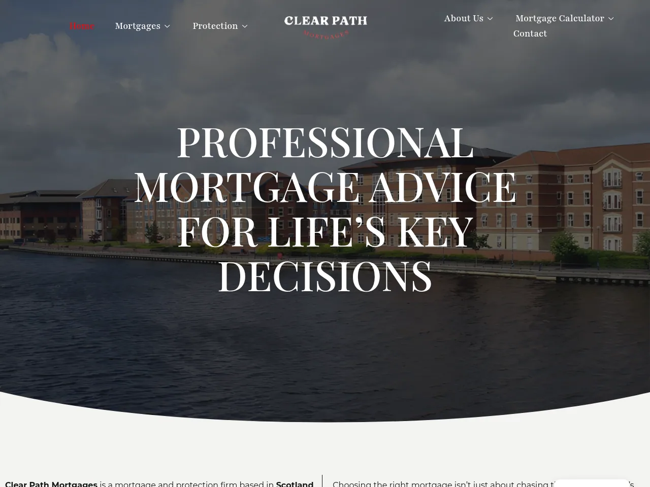 Clear Path Mortgages website preview
