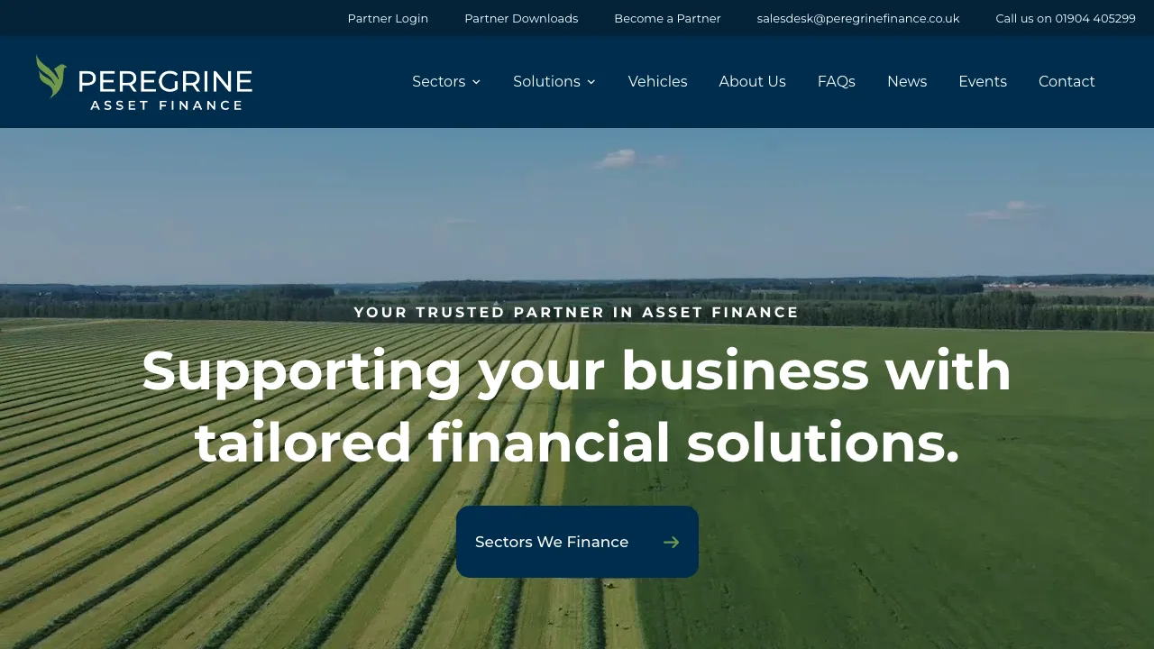 Peregrine Asset Finance Ltd website preview