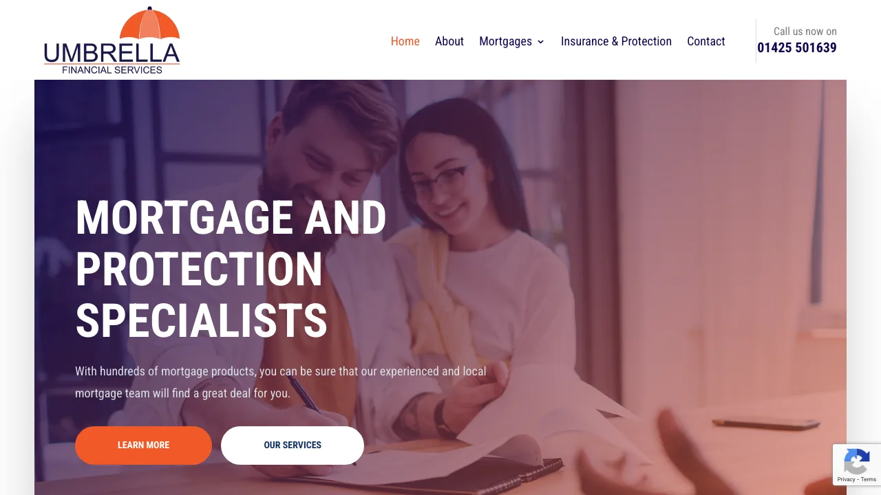 Umbrella Financial Services website preview