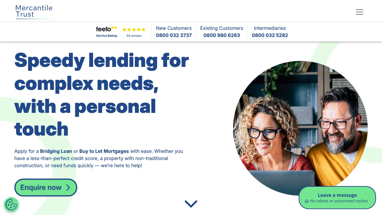 Mercantile Trust website preview