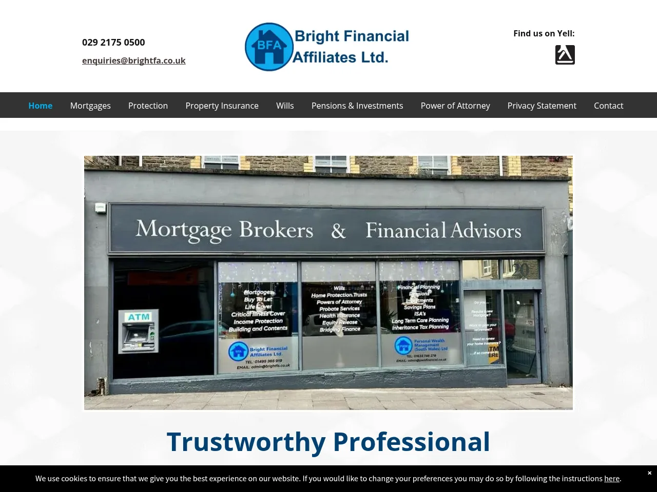 Bright Financial Affiliates Ltd website preview