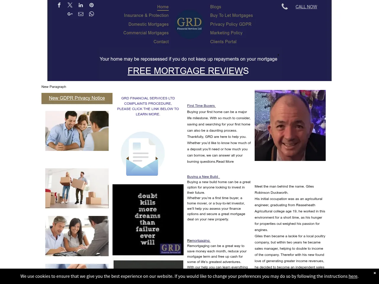 GRD Financial Services website preview