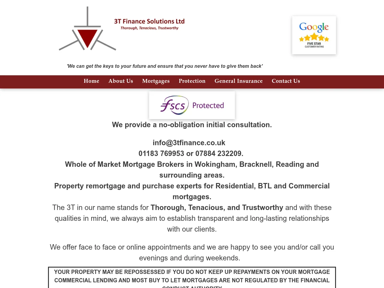 3T Finance Solutions website preview