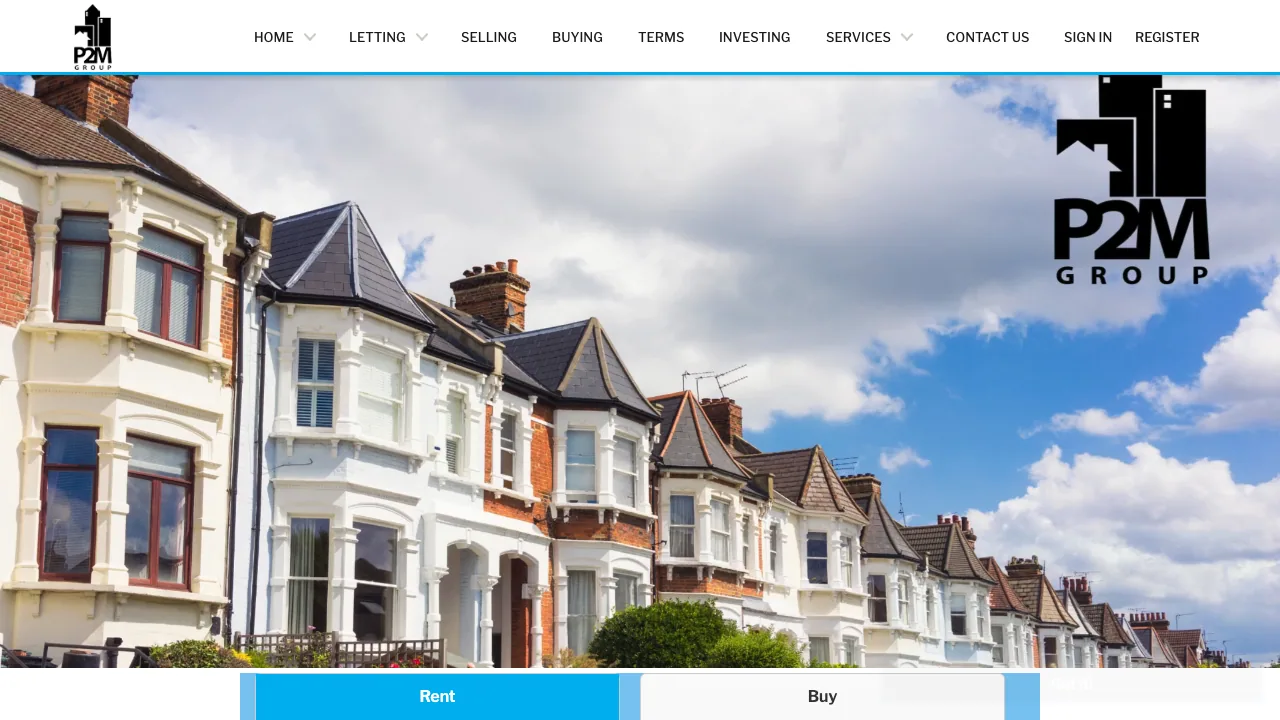 P2M Properties website preview