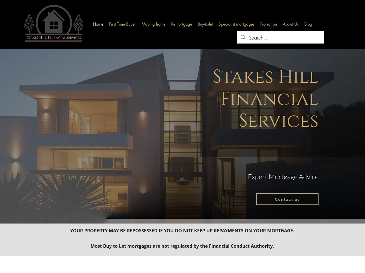 Stakes Hill Financial Services website preview