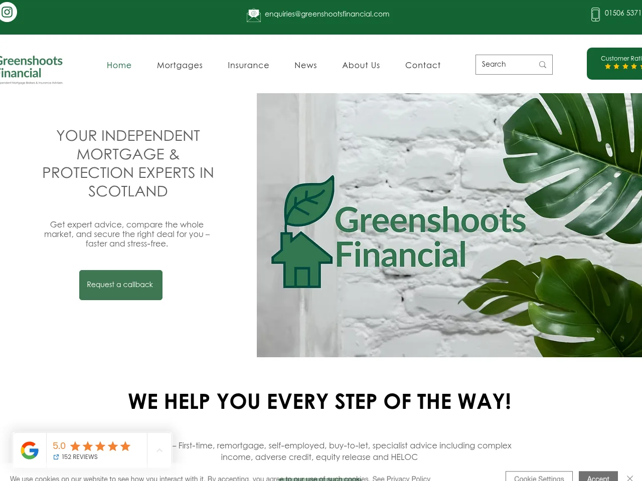 Greenshoots Financial website preview