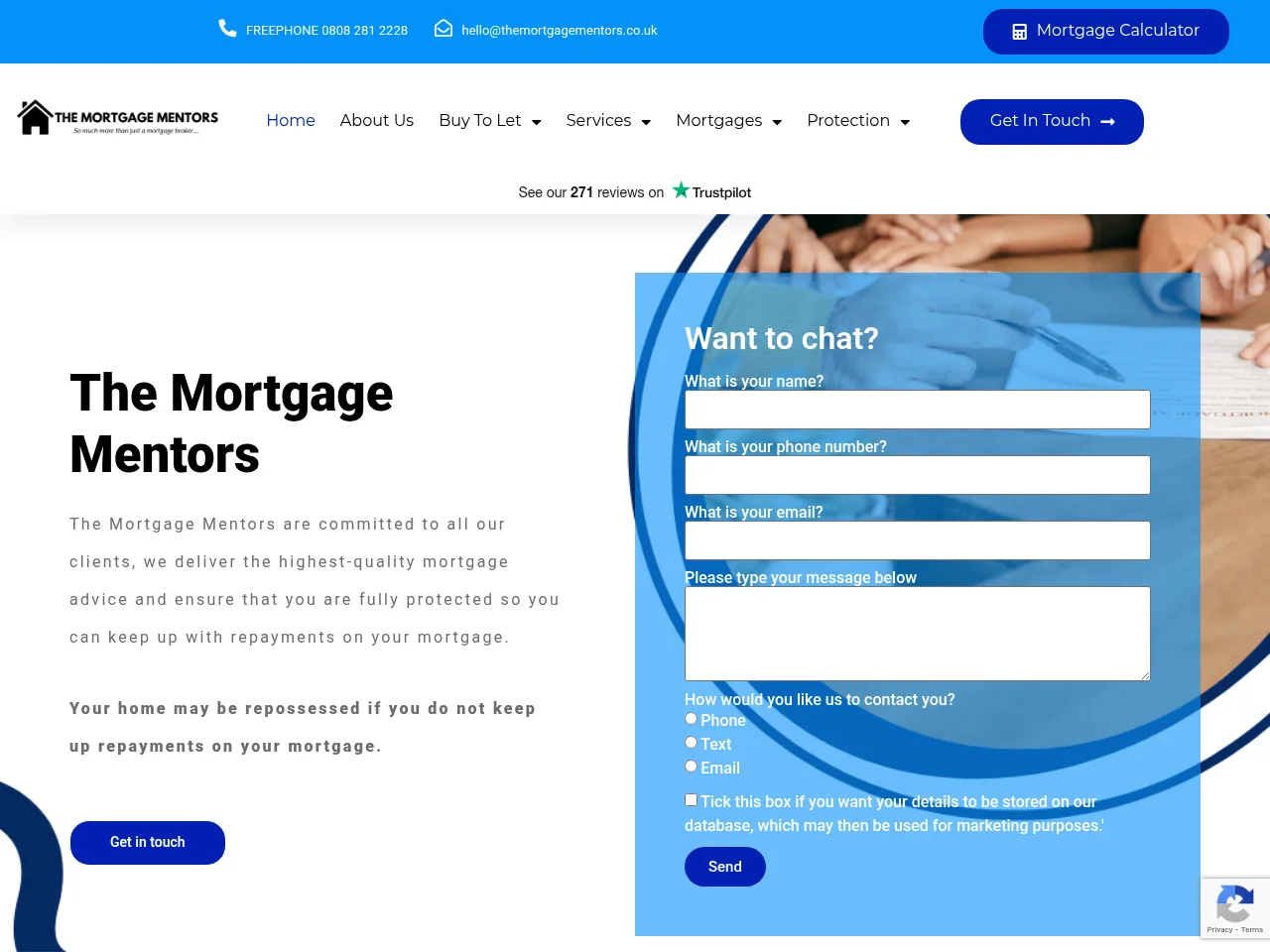 The Mortgage Mentors website preview
