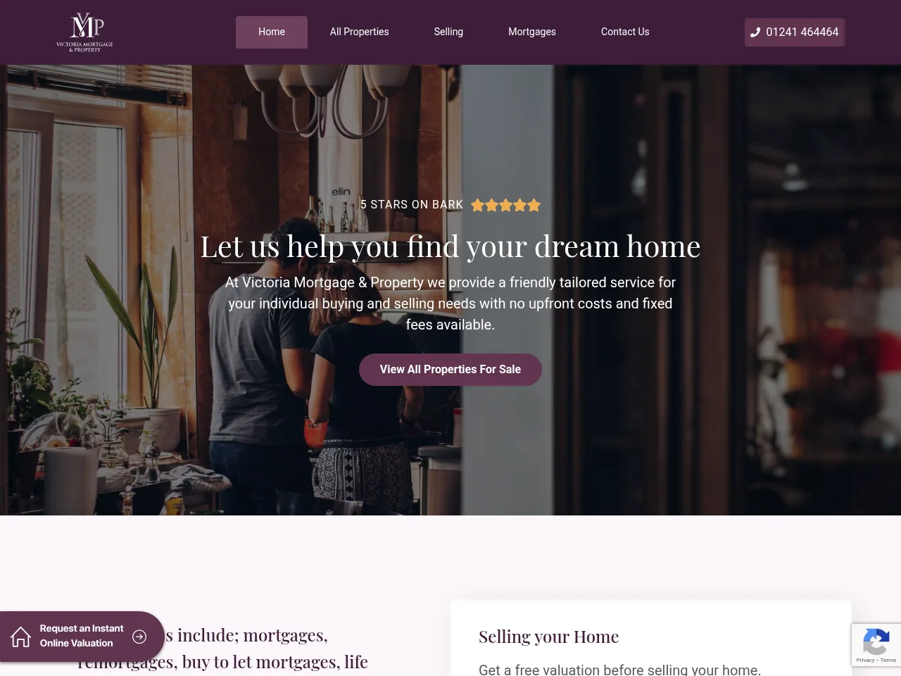 Victoria Mortgage & Property website preview