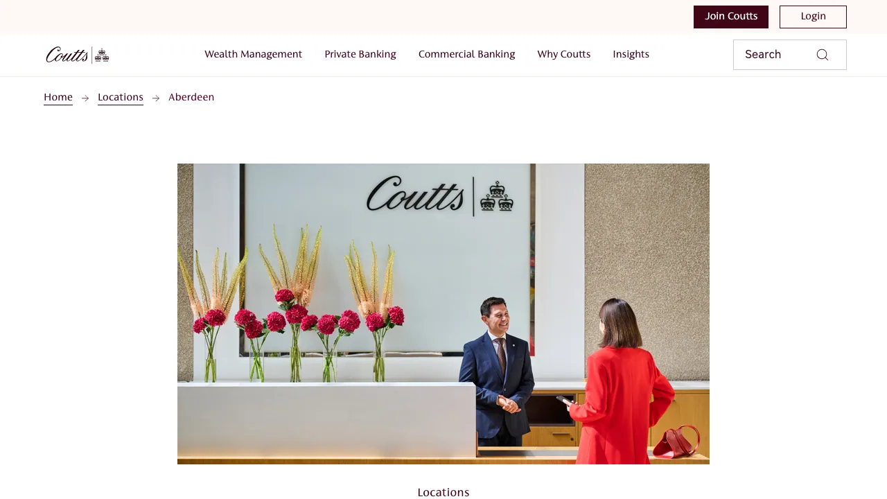 Coutts website preview