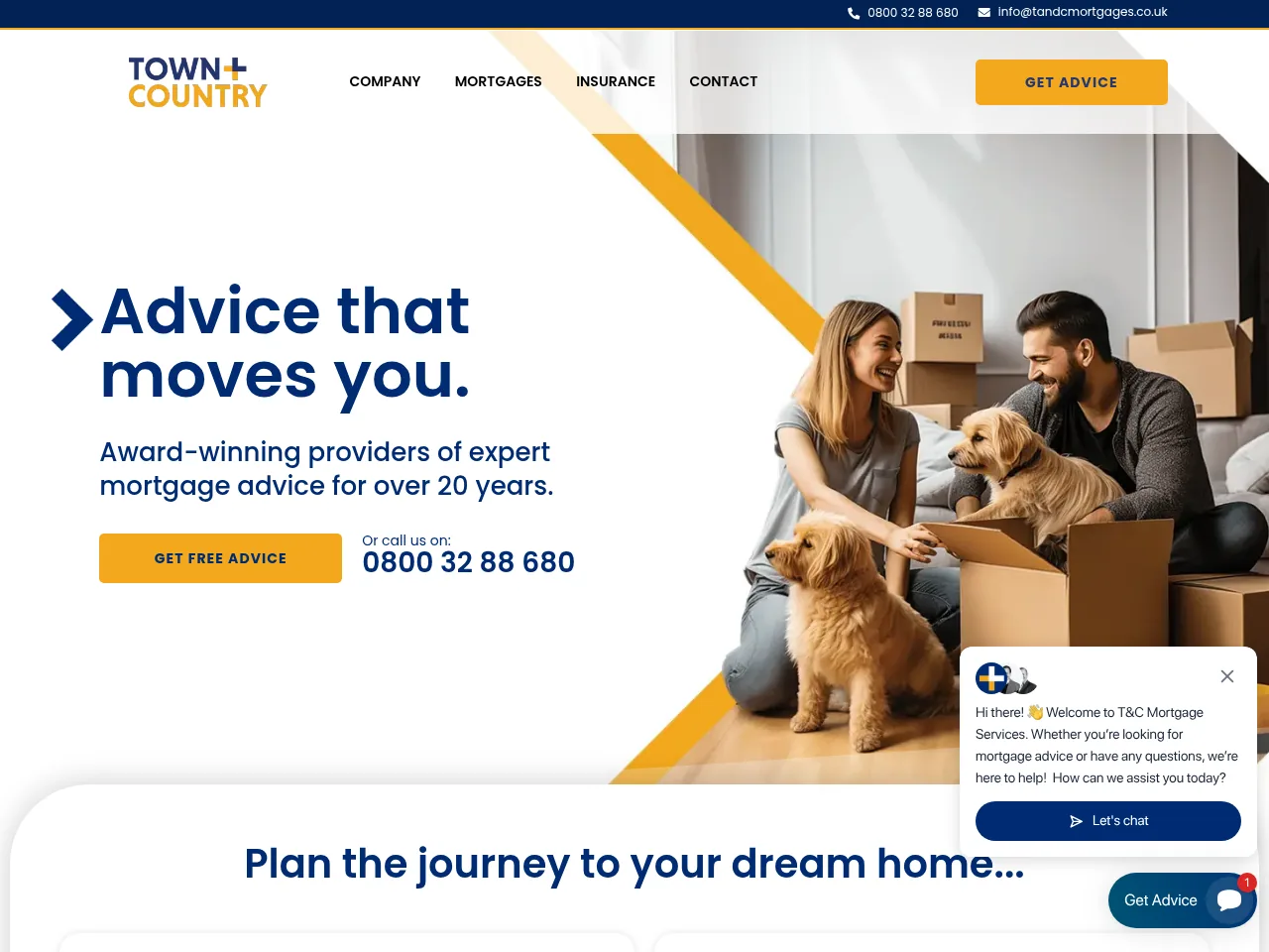 Town & Country Mortgage Services website preview