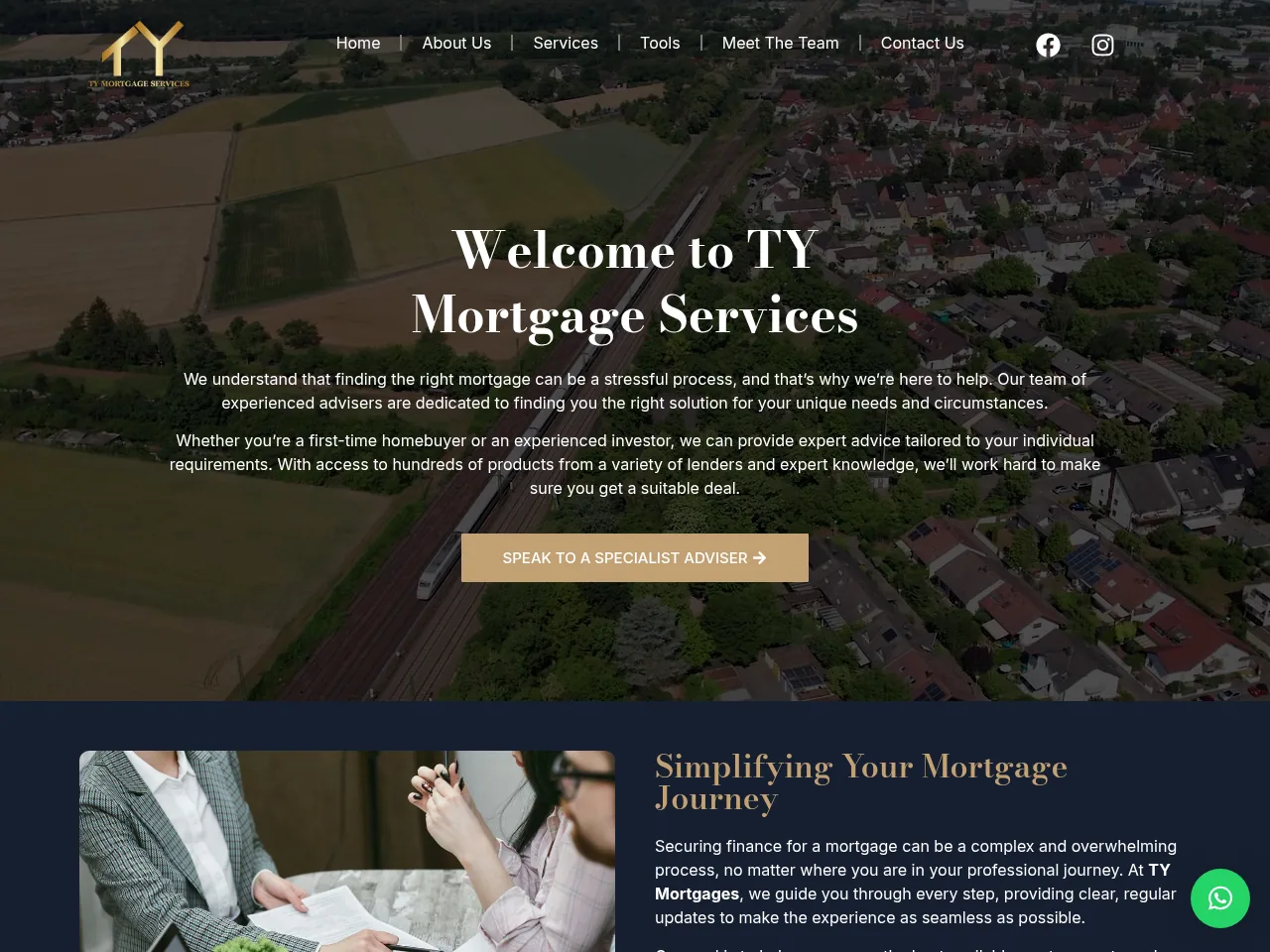 TY Mortgages website preview