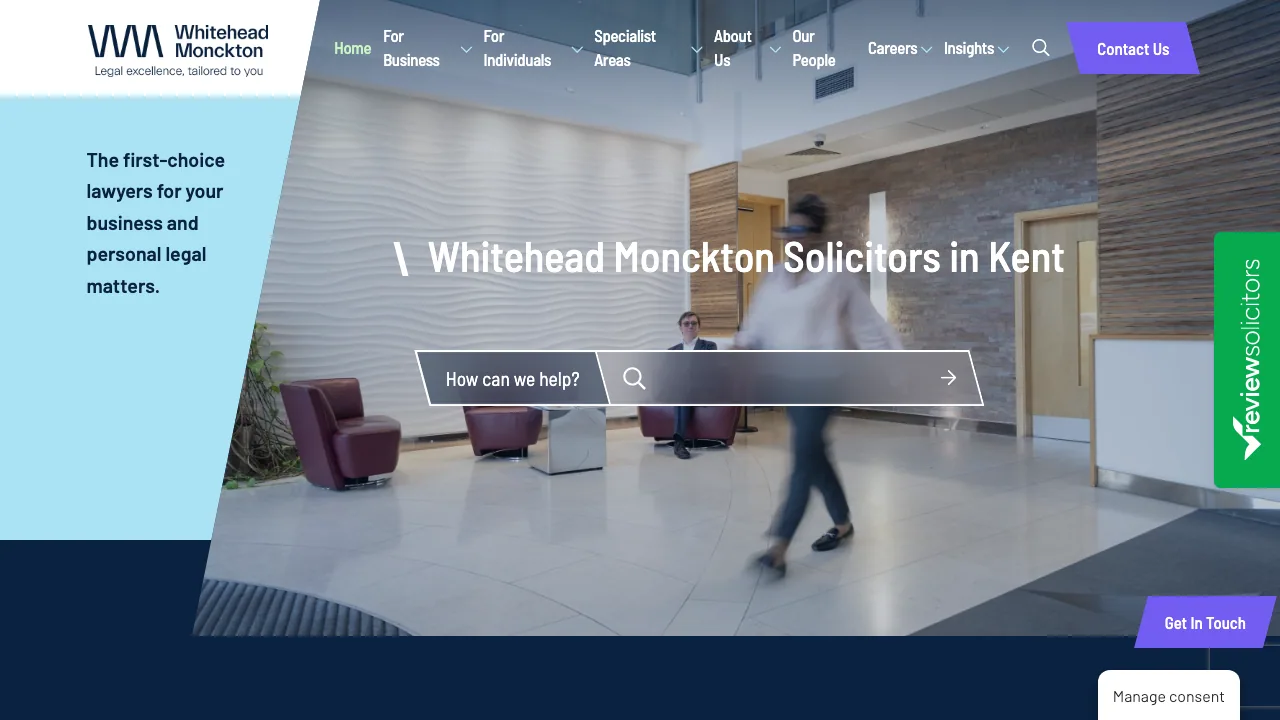 Whitehead Monckton website preview