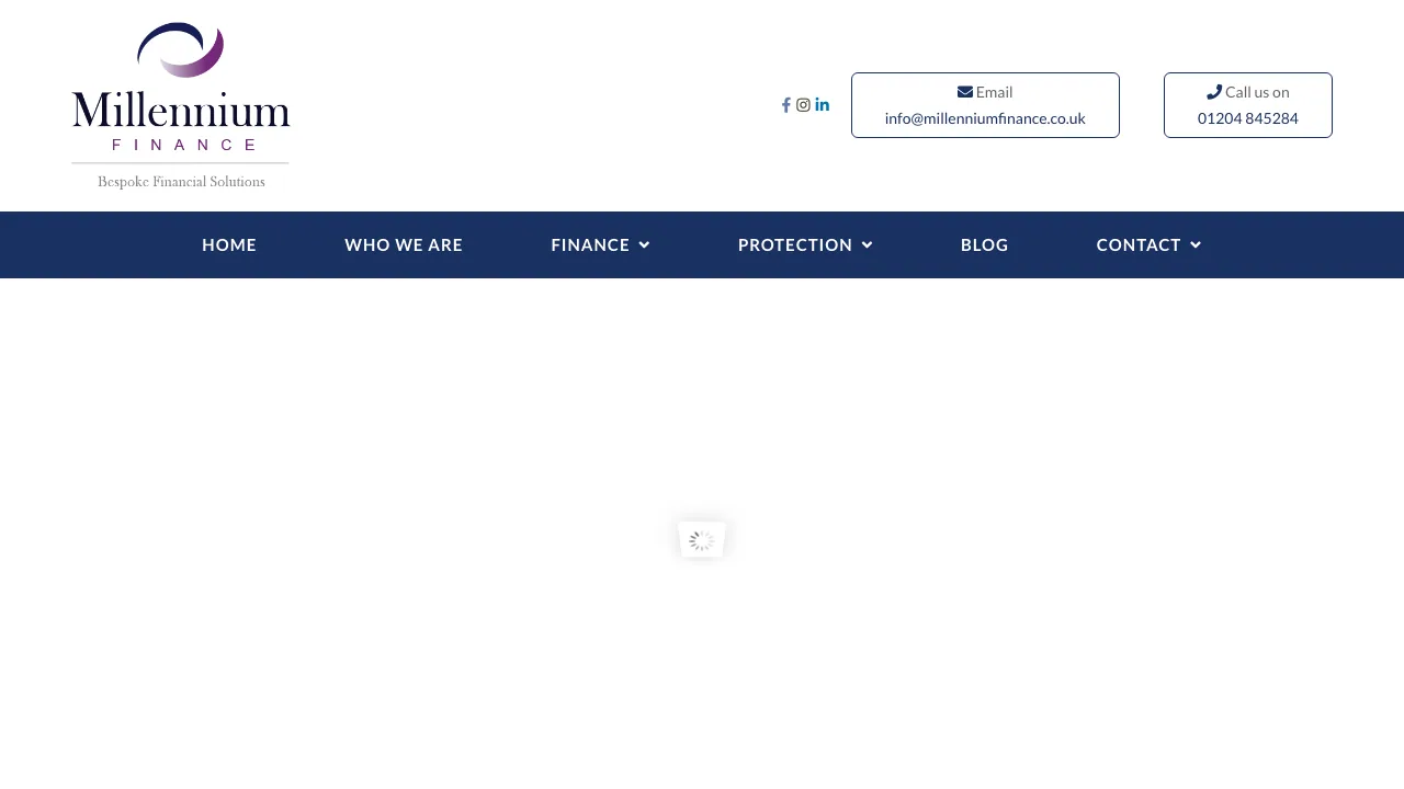 Millennium Finance Ltd website preview