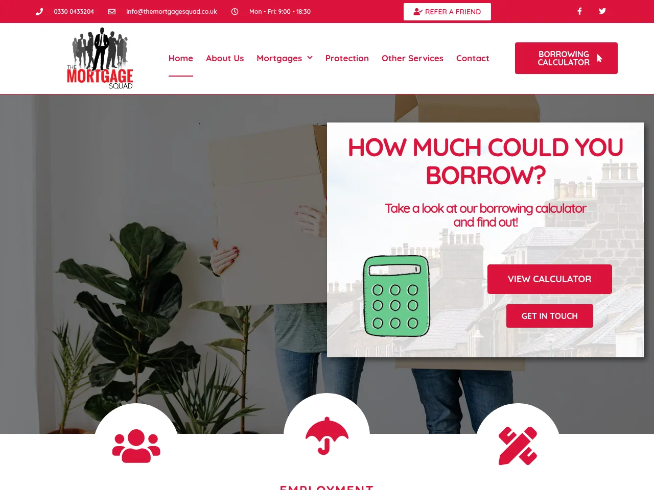 The Mortgage Squad website preview