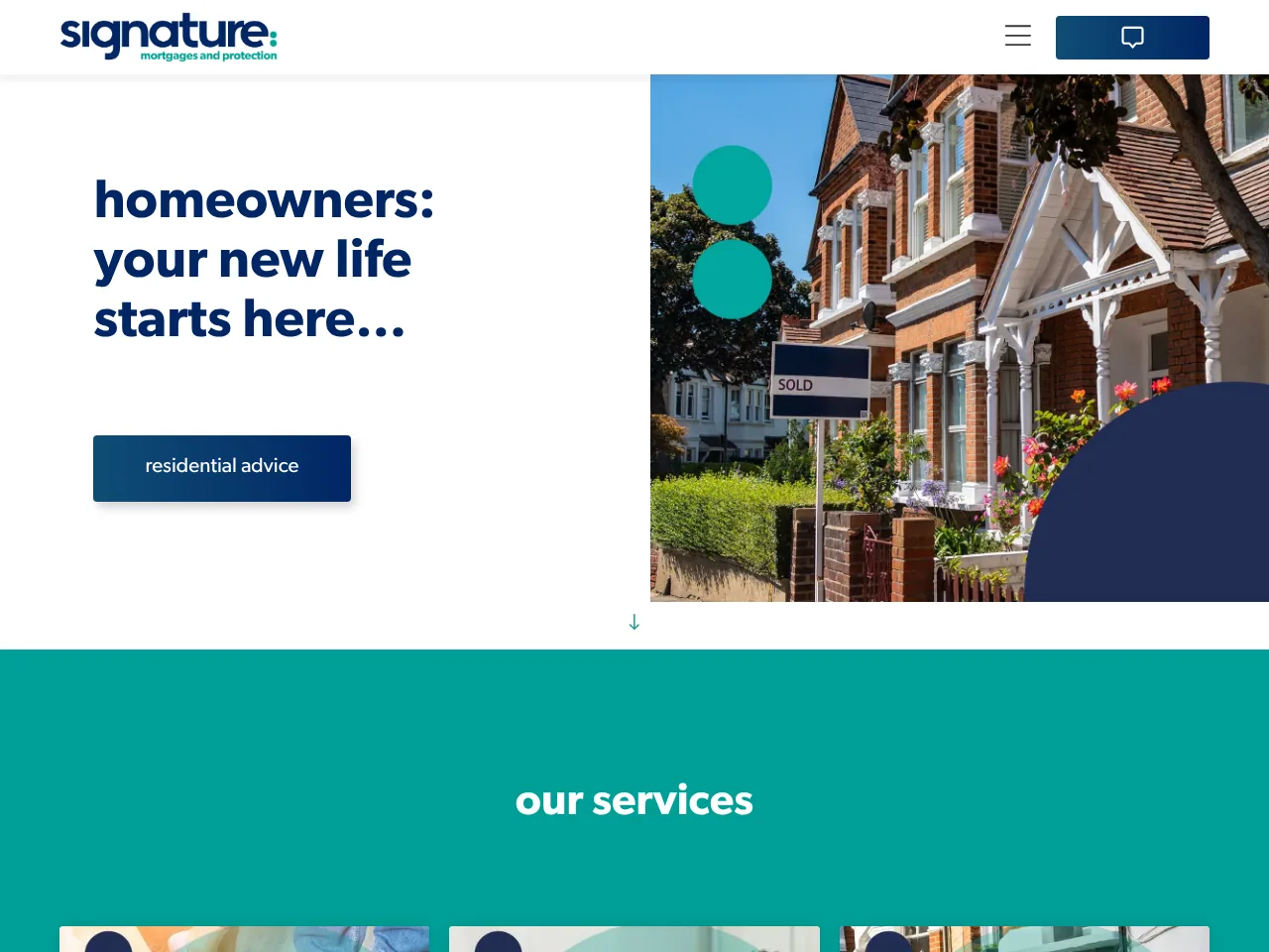 Signature Mortgage and Protection website preview