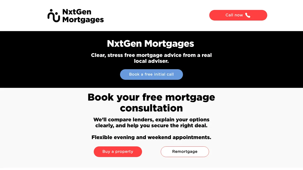 Alistair Walker NxtGen Mortgages website preview