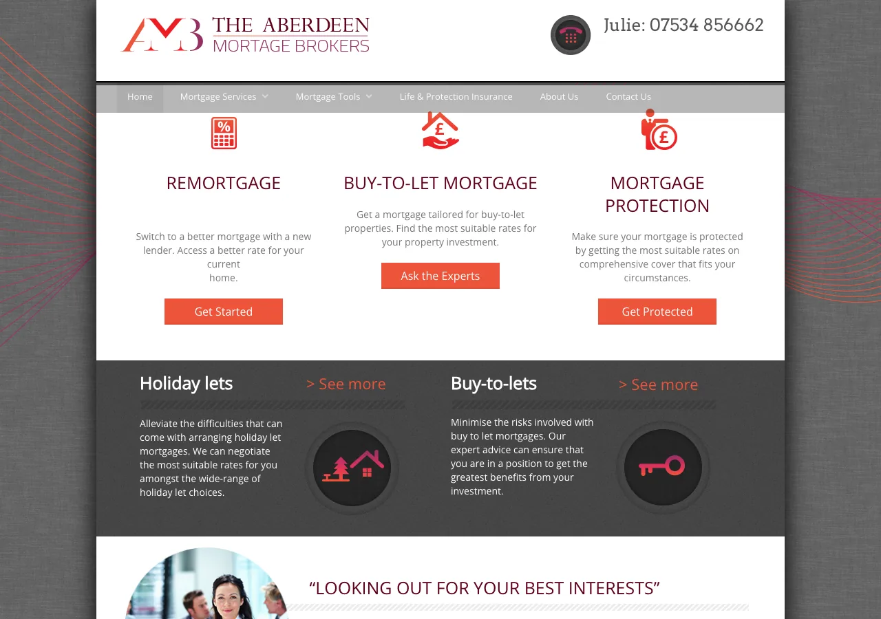 Aberdeen Mortgage Brokers website preview