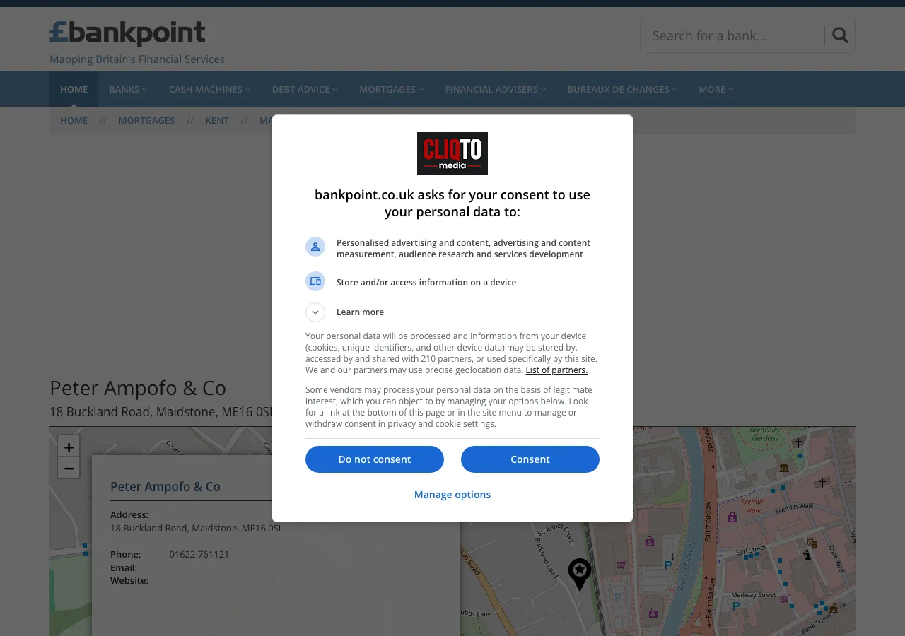 Peter Ampofo & Co website preview