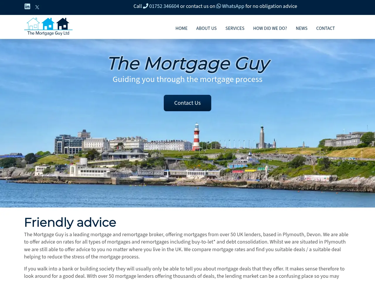 The Mortgage Guy website preview