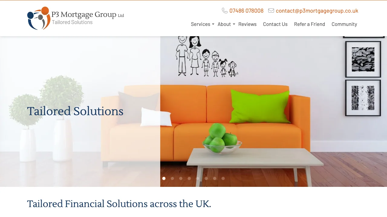 P3 Mortgage Group Ltd website preview