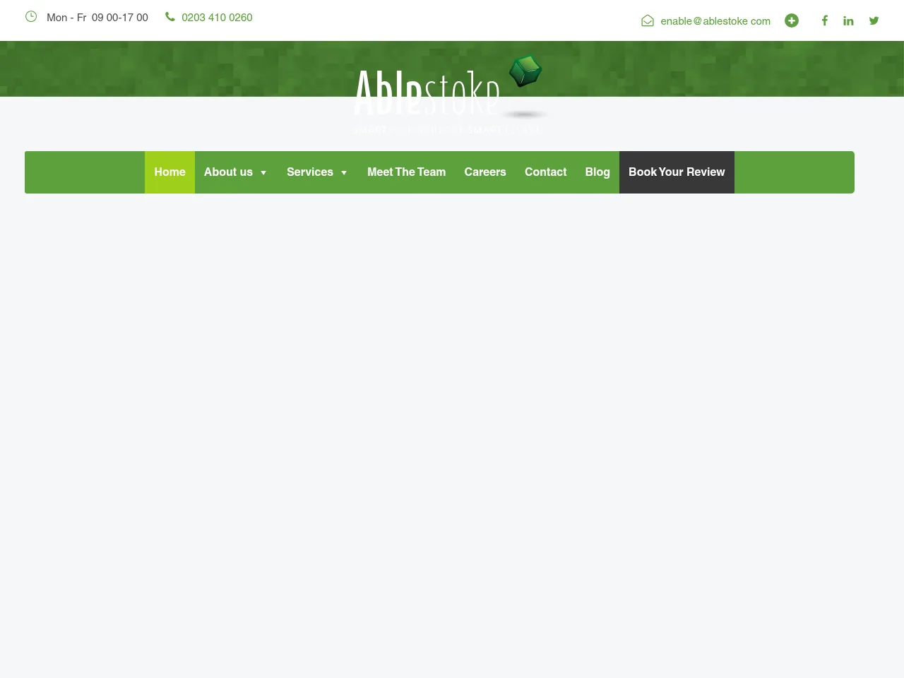 Ablestoke website preview