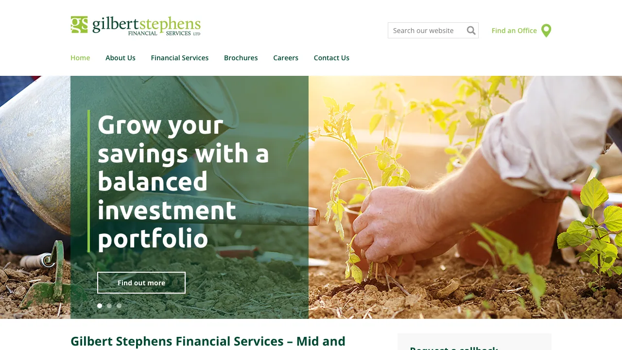 Gilbert Stephens Financial Services Ltd website preview