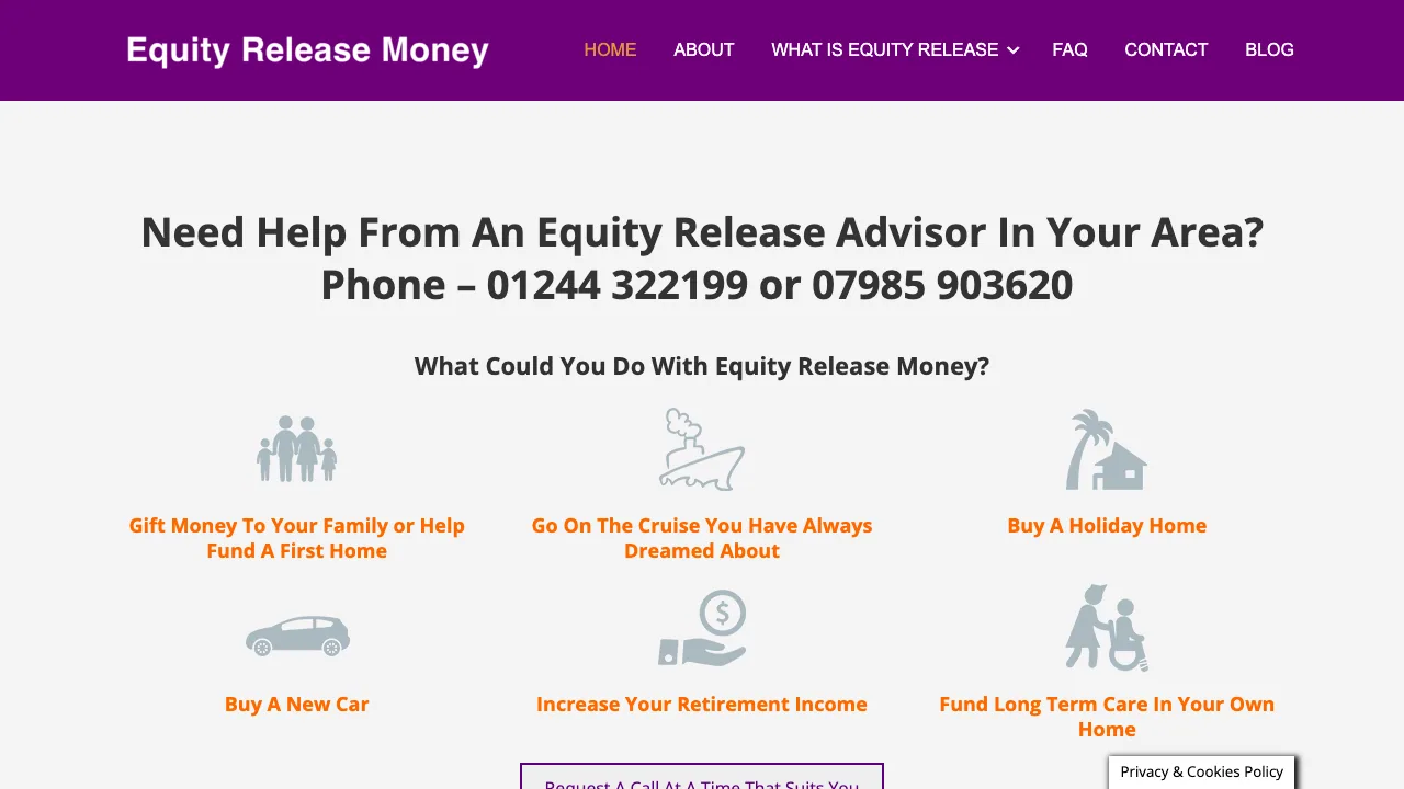Mark Reynolds Equity Release Specialist website preview