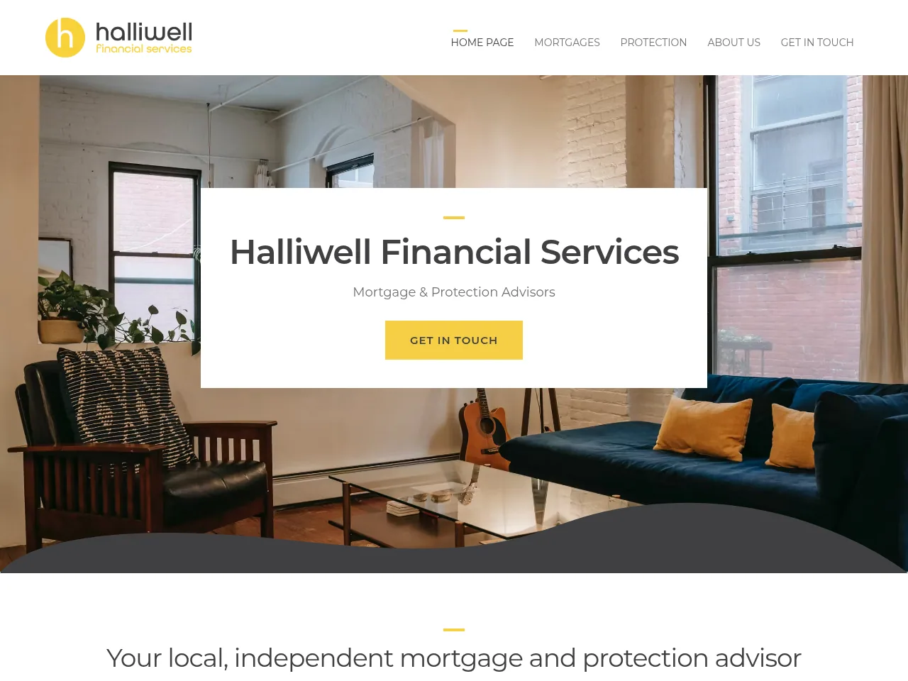 Halliwell Financial Services website preview