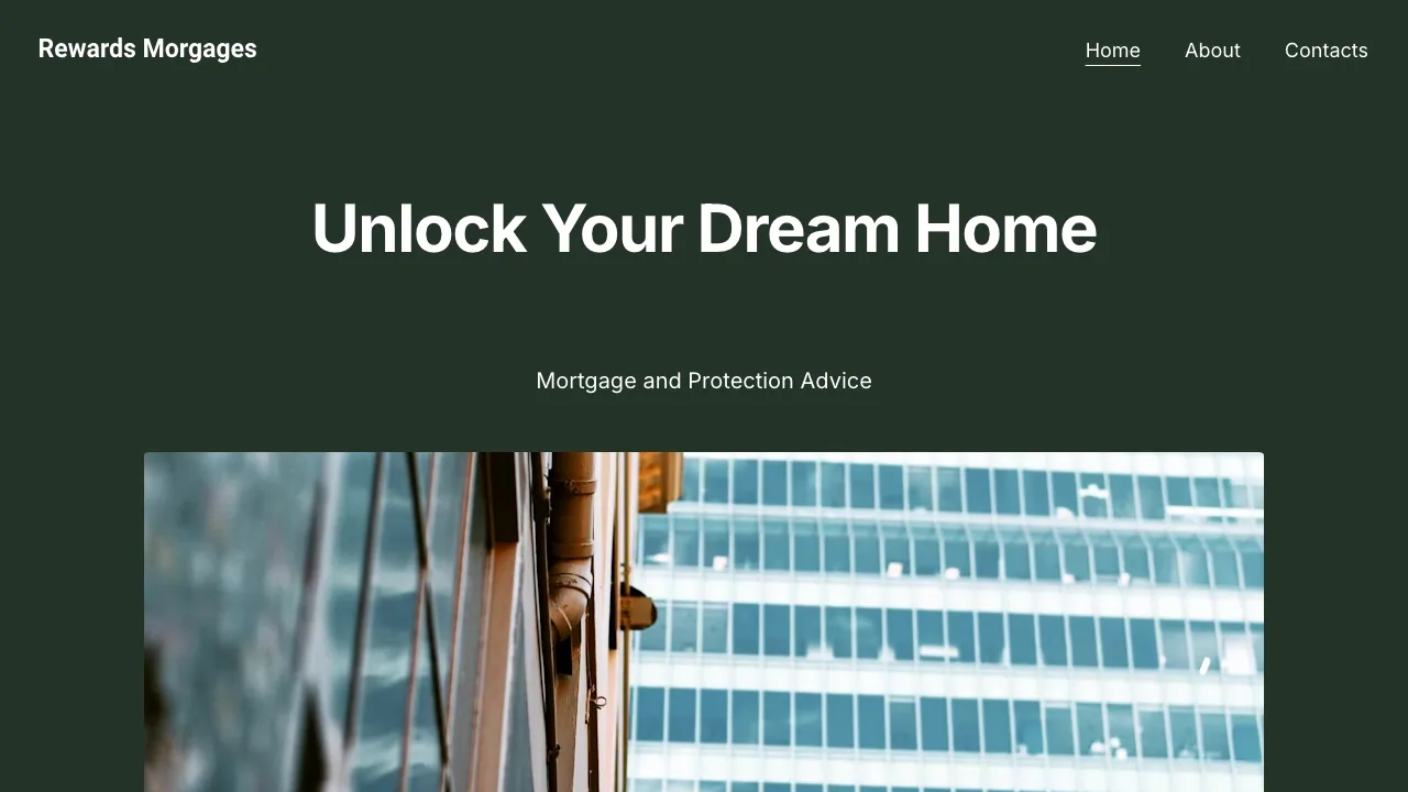 Rewards Mortgages website preview