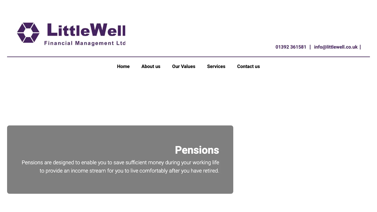 Littlewell Financial Management Ltd website preview