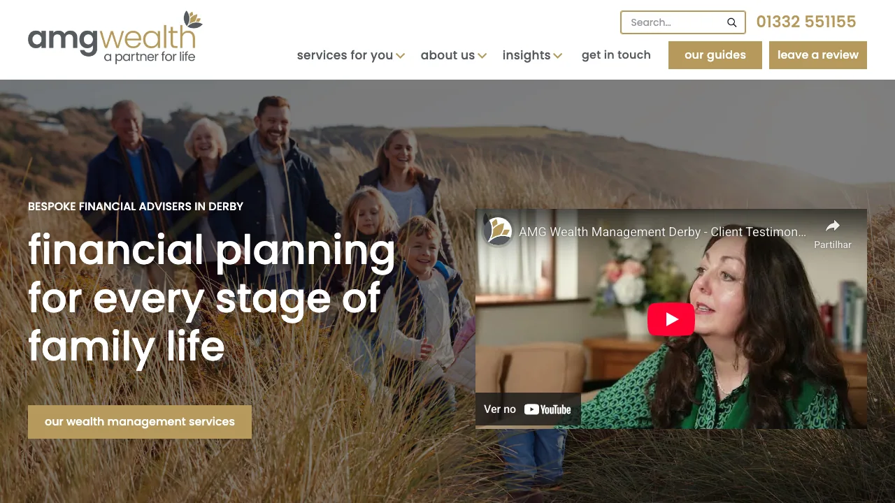 AMG Wealth (CHARTERED FIRM) website preview