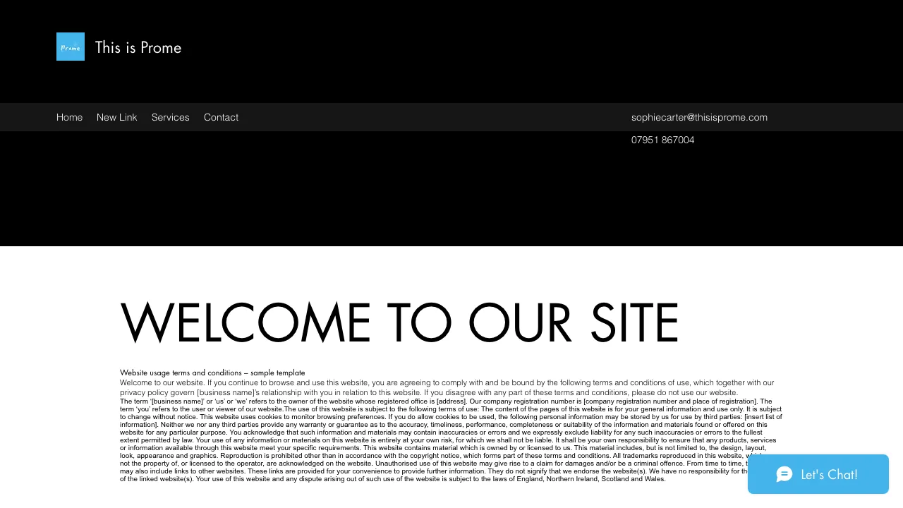 This Is Prome website preview