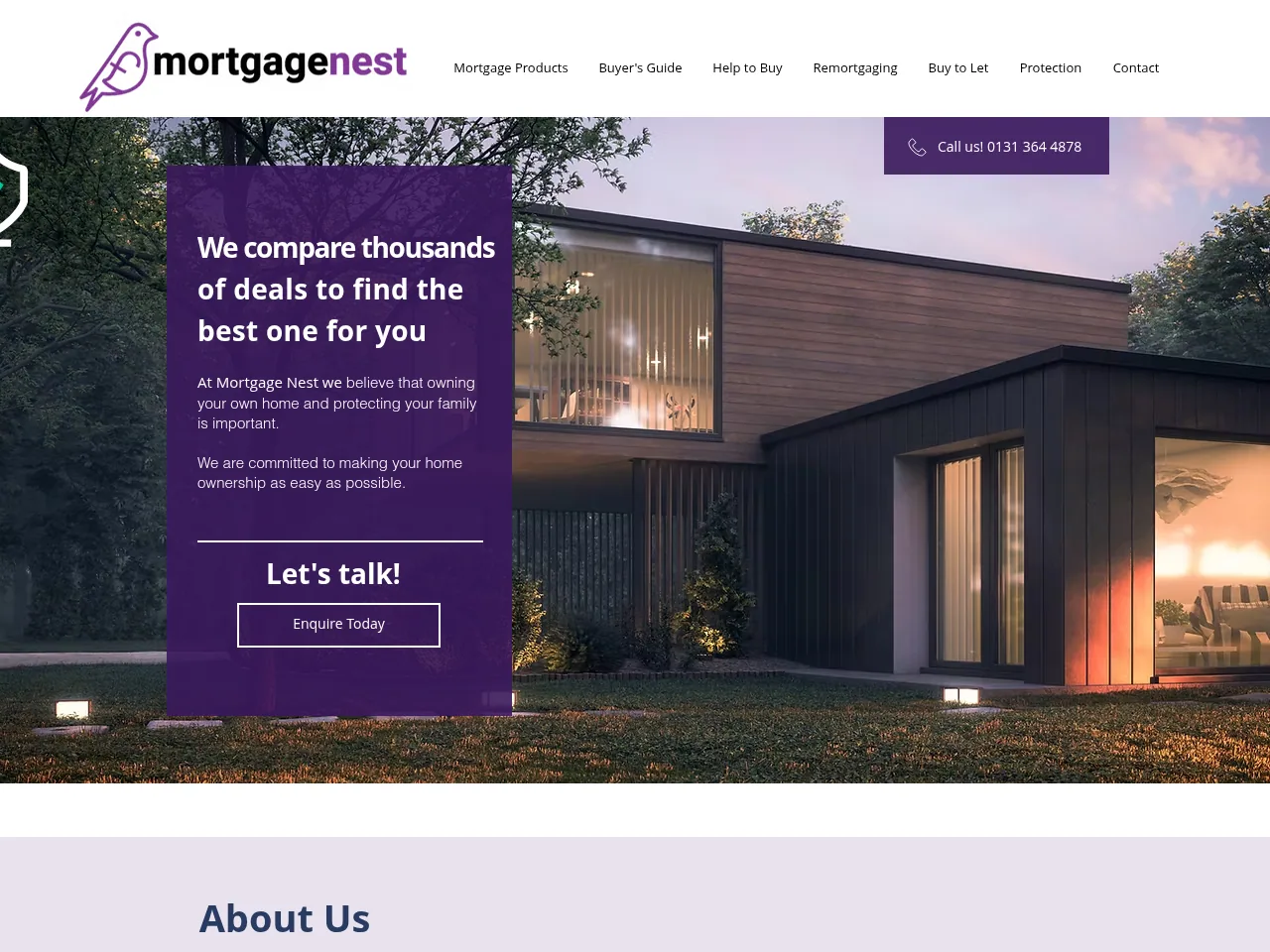 Mortgage Nest website preview