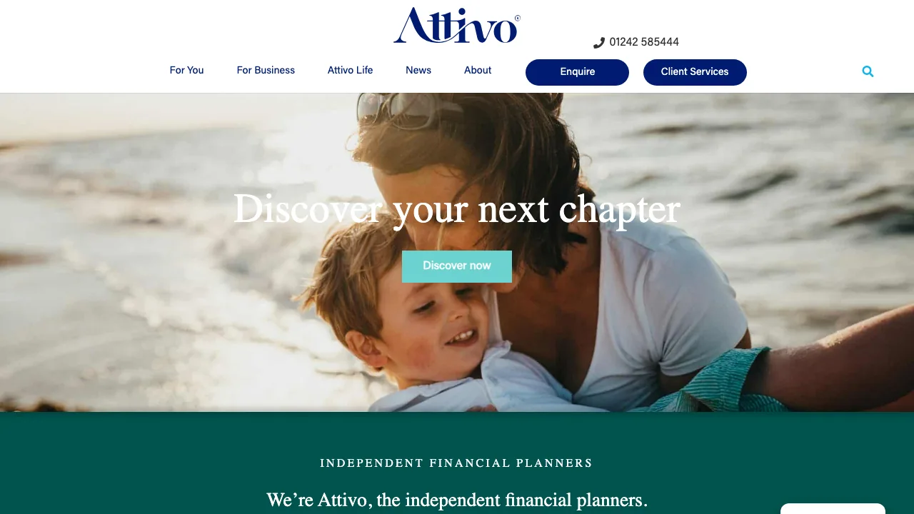 Attivo website preview