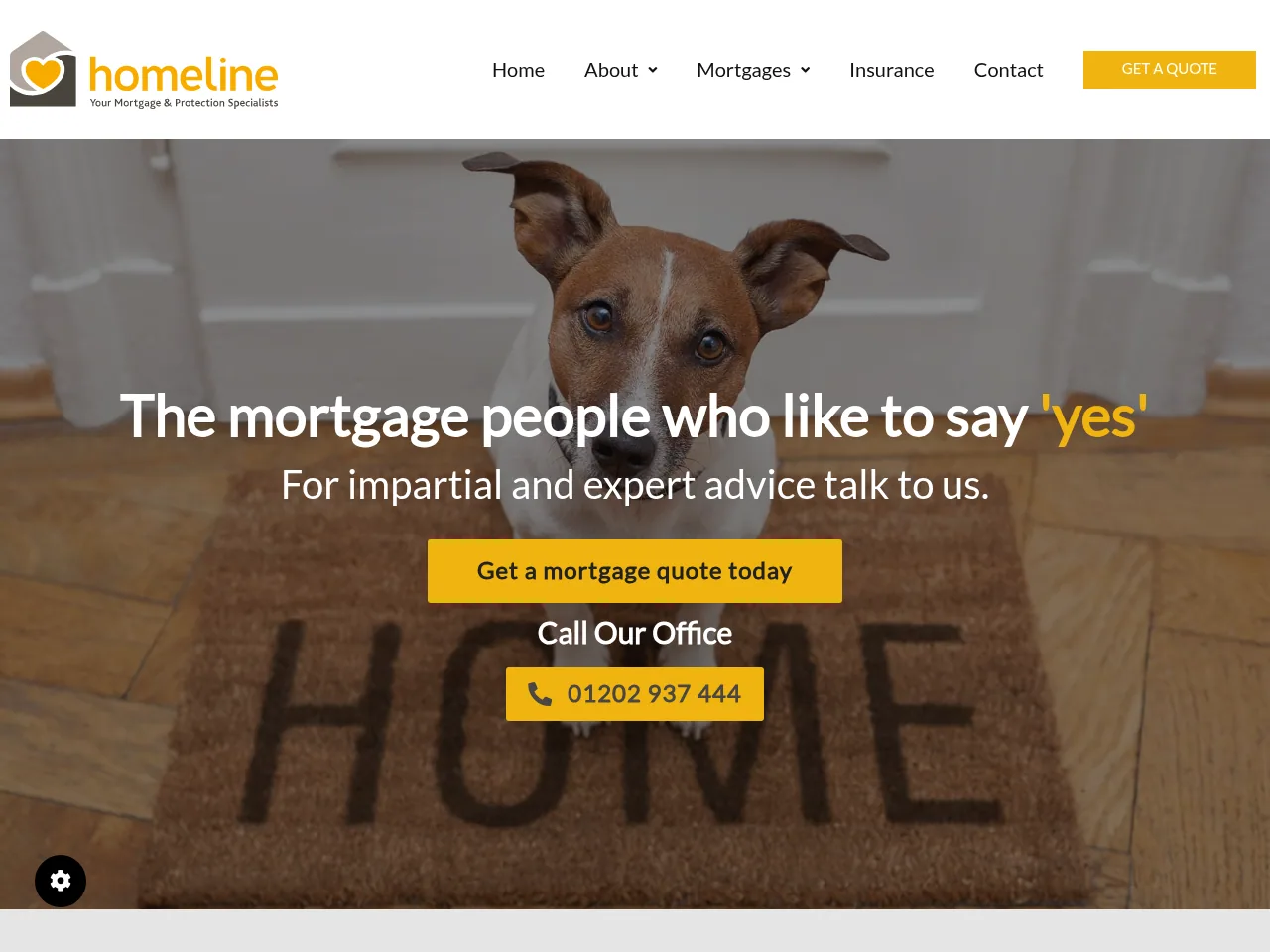 Homeline Mortgages website preview