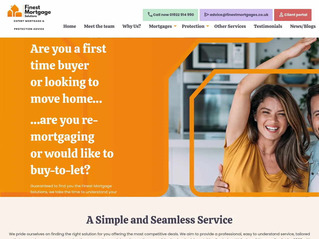 Finest Mortgage Solutions website preview