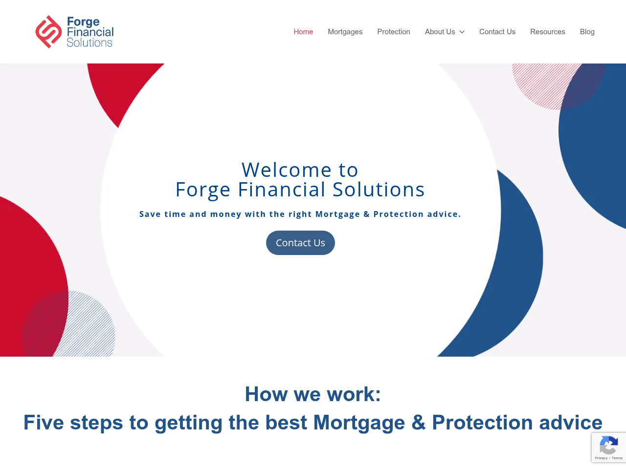 Forge Financial Solutions website preview
