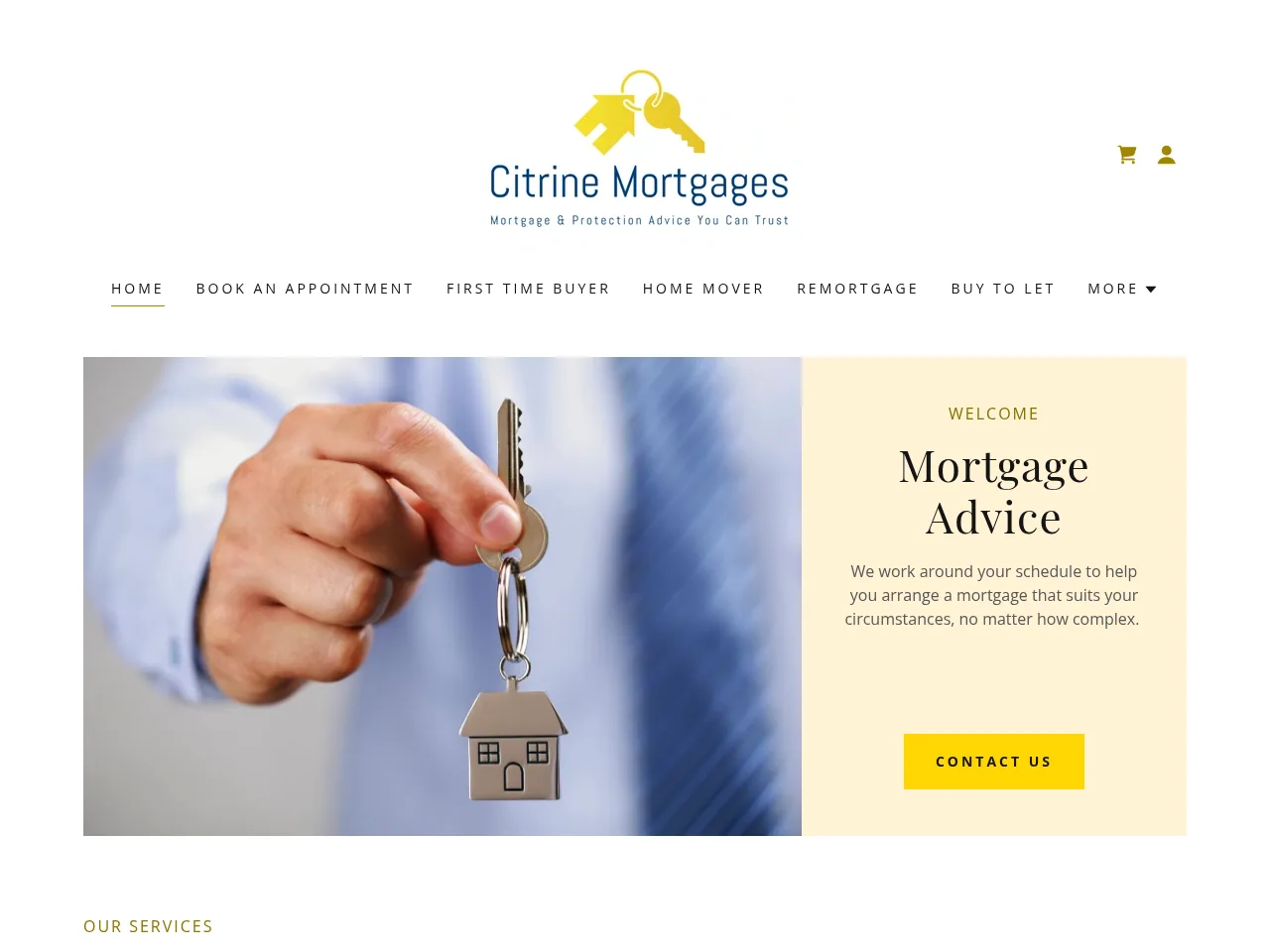 Citrine Mortgages website preview