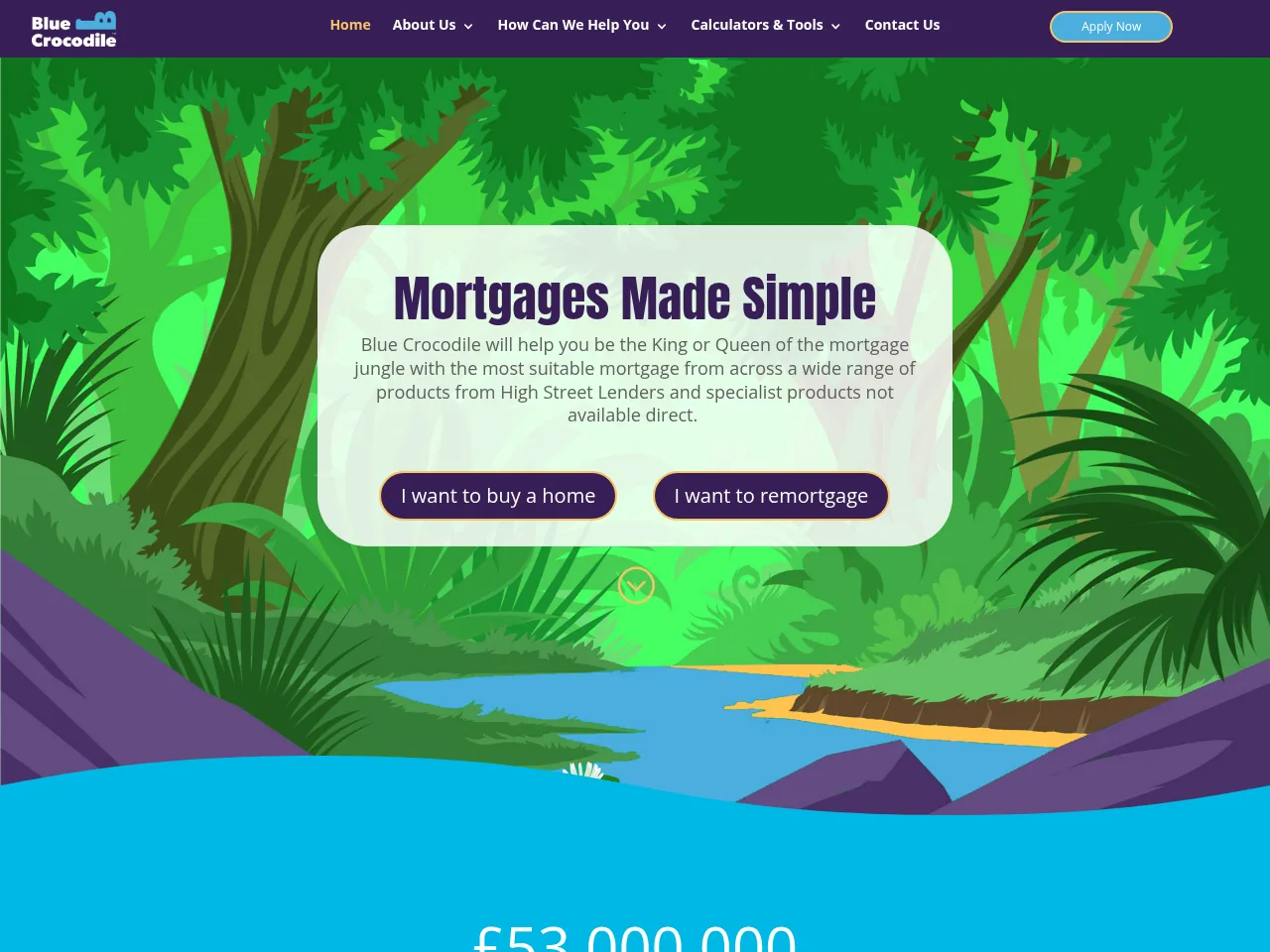 Blue Crocodile website preview