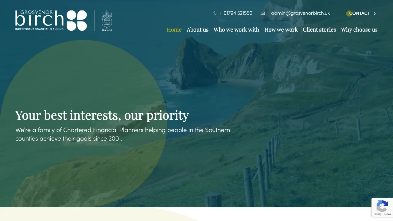 Grosvenor Birch Limited website preview