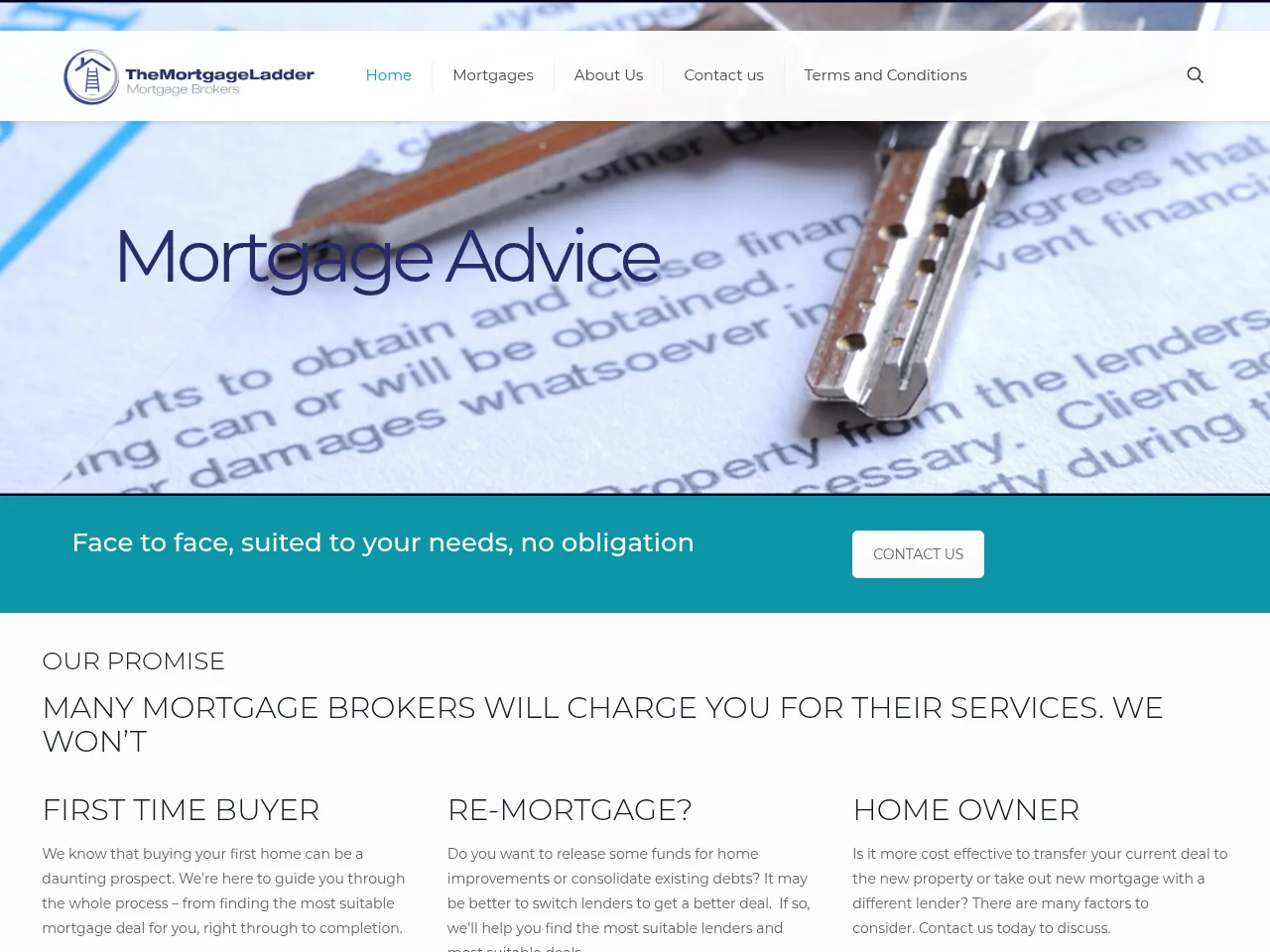 The Mortgage Ladder website preview