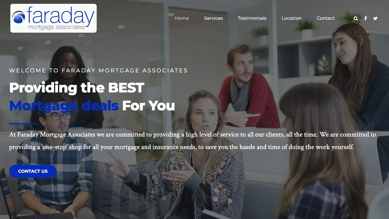 Faraday Mortgage Associates Ltd website preview