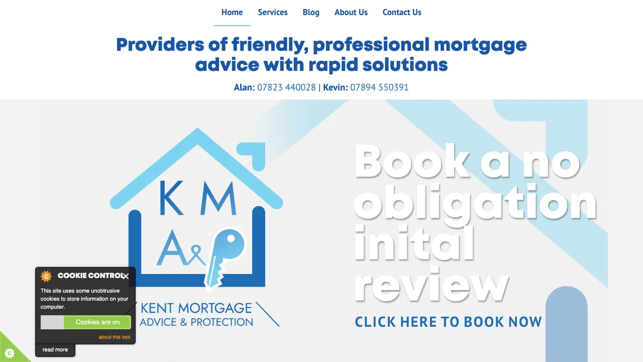 Kent Mortgage Advice & Protection website preview